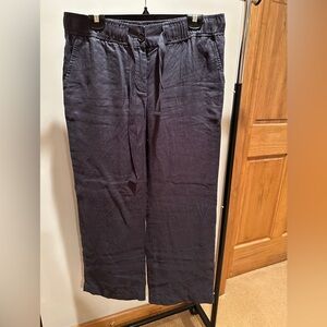 NWOT- LOFT 100% linen wide leg pants- MP